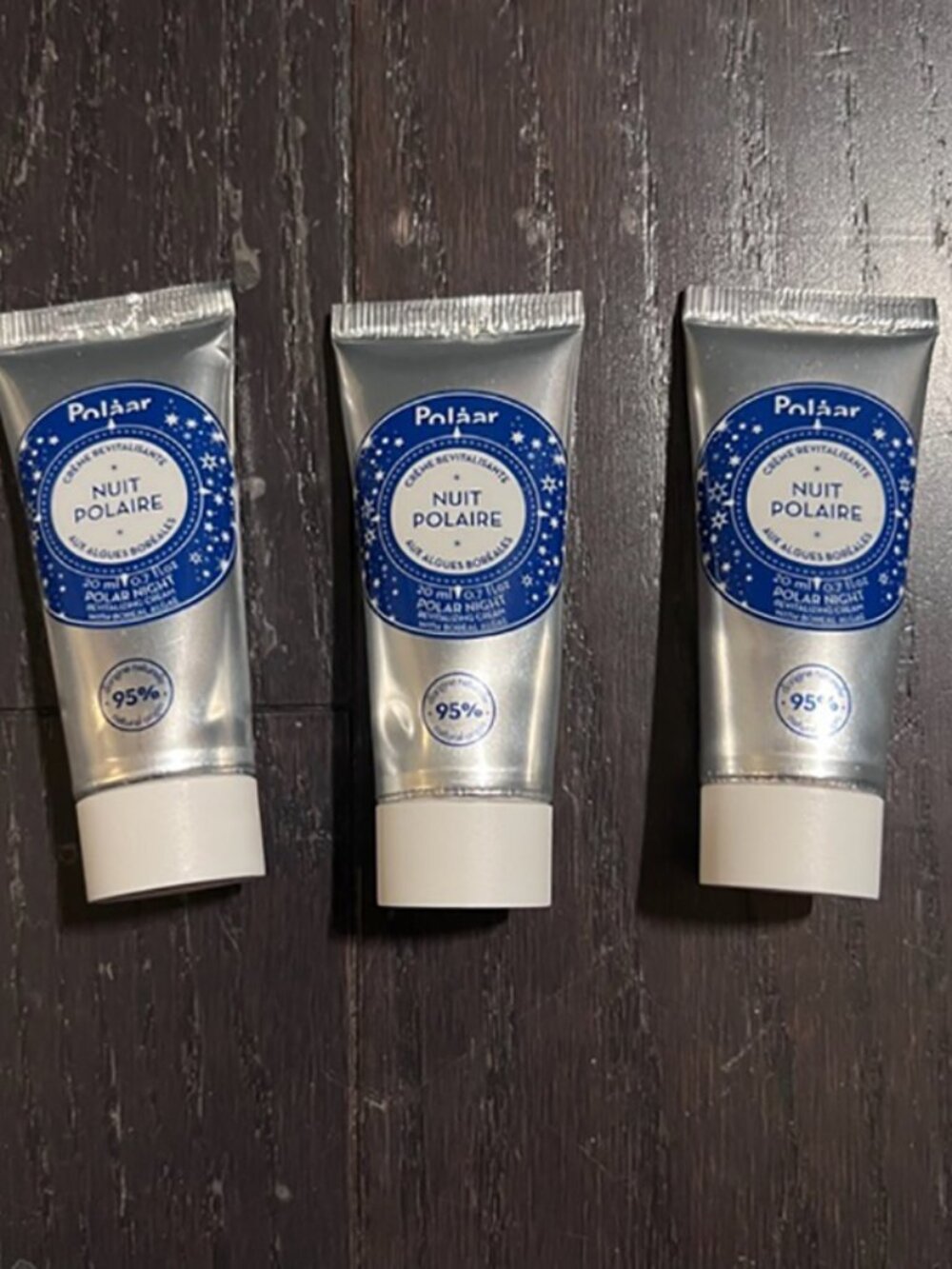 NEW x3 POLAAR Nuit Polaire Polar Night Revitalising Face Boreal Algae Cream 20ml